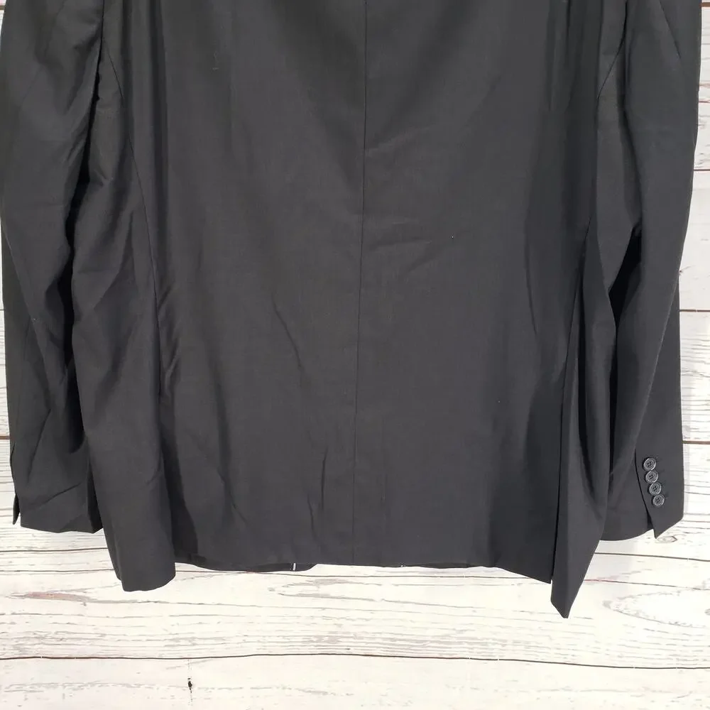Alain Dupetit Men's Charcoal 2 Button Sportscoat Blazer Jacket Size 50R